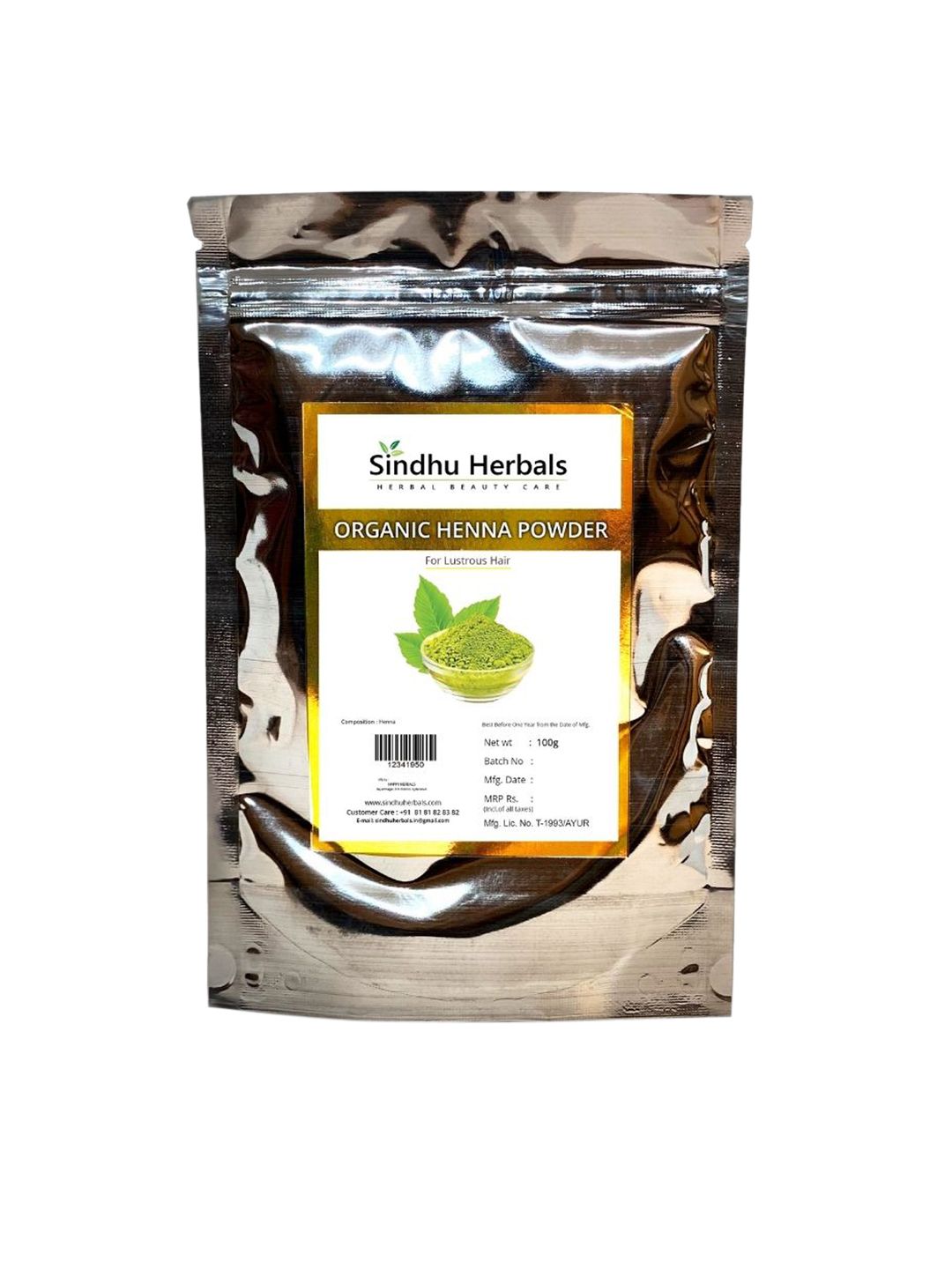 Sindhu Herbals Organic Henna Powder 100g Price in India