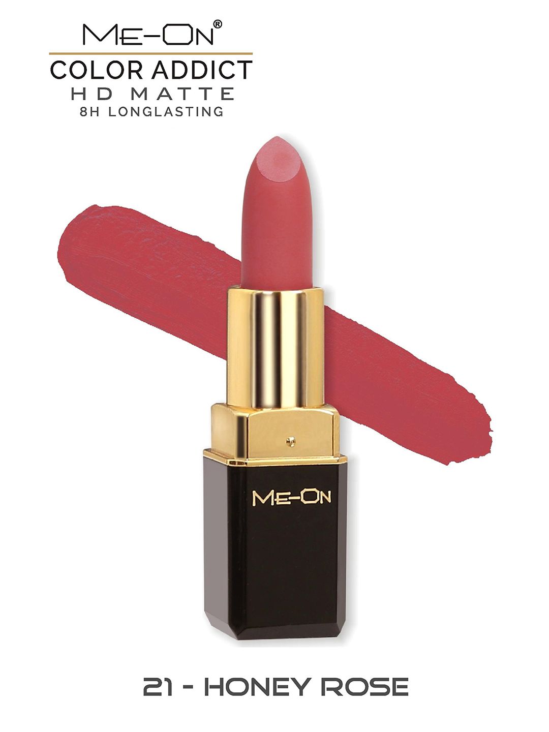 ME-ON Color Addict HD Matte Lipstick - Honey Rose 21 Price in India