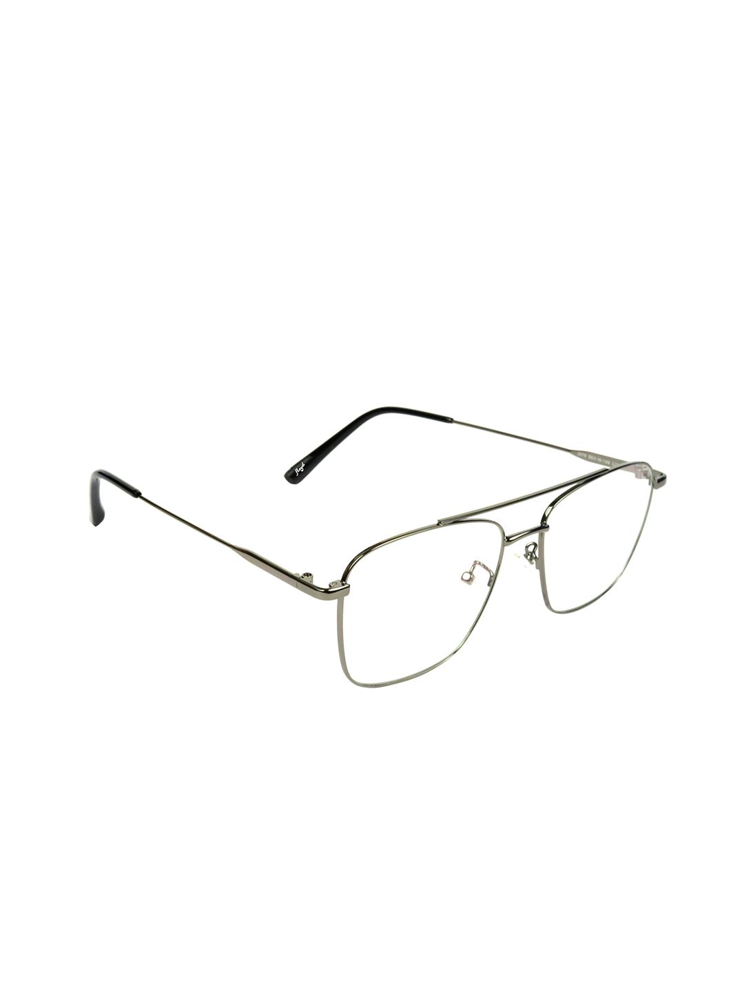 Floyd Unisex Clear Lens & Silver-Toned Square Sunglasses with UV Protected Lens 3076 Price in India