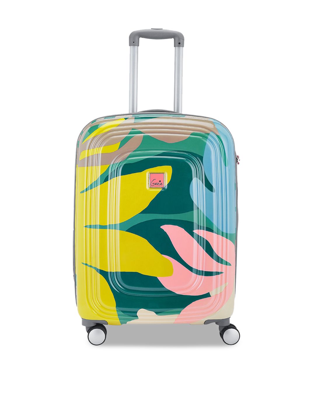 Genie Multicoloured Printed Cabin Trolley Bag Price in India