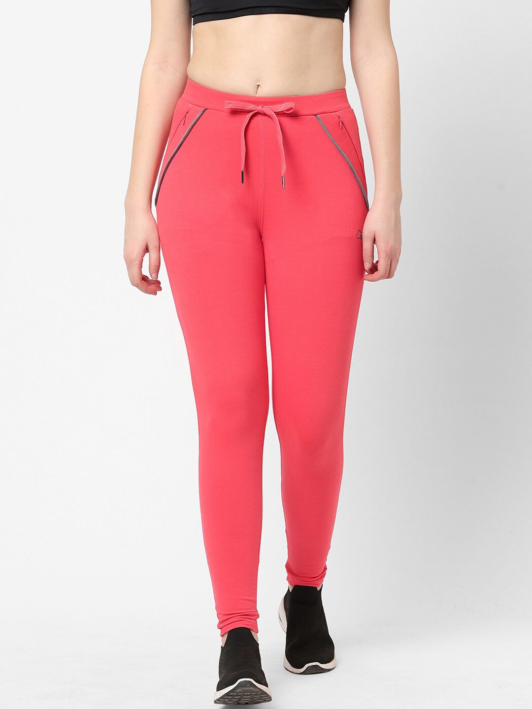 Sweet Dreams Women Pink Solid Cotton Track Pants Price in India