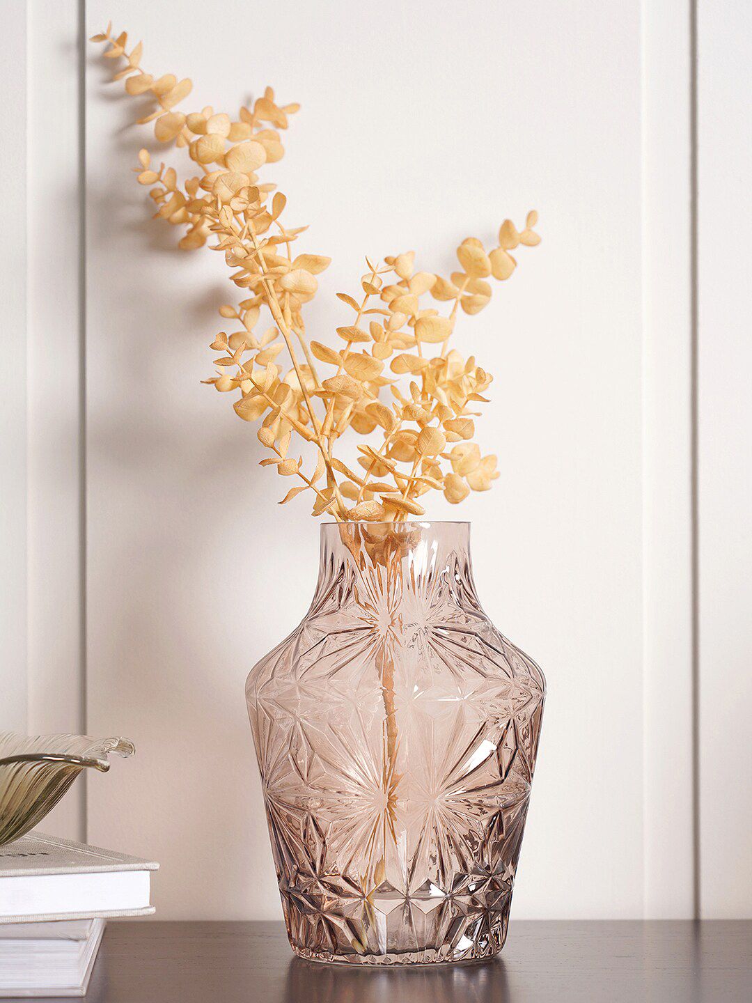 Pure Home and Living Brown Textured Vases Price in India