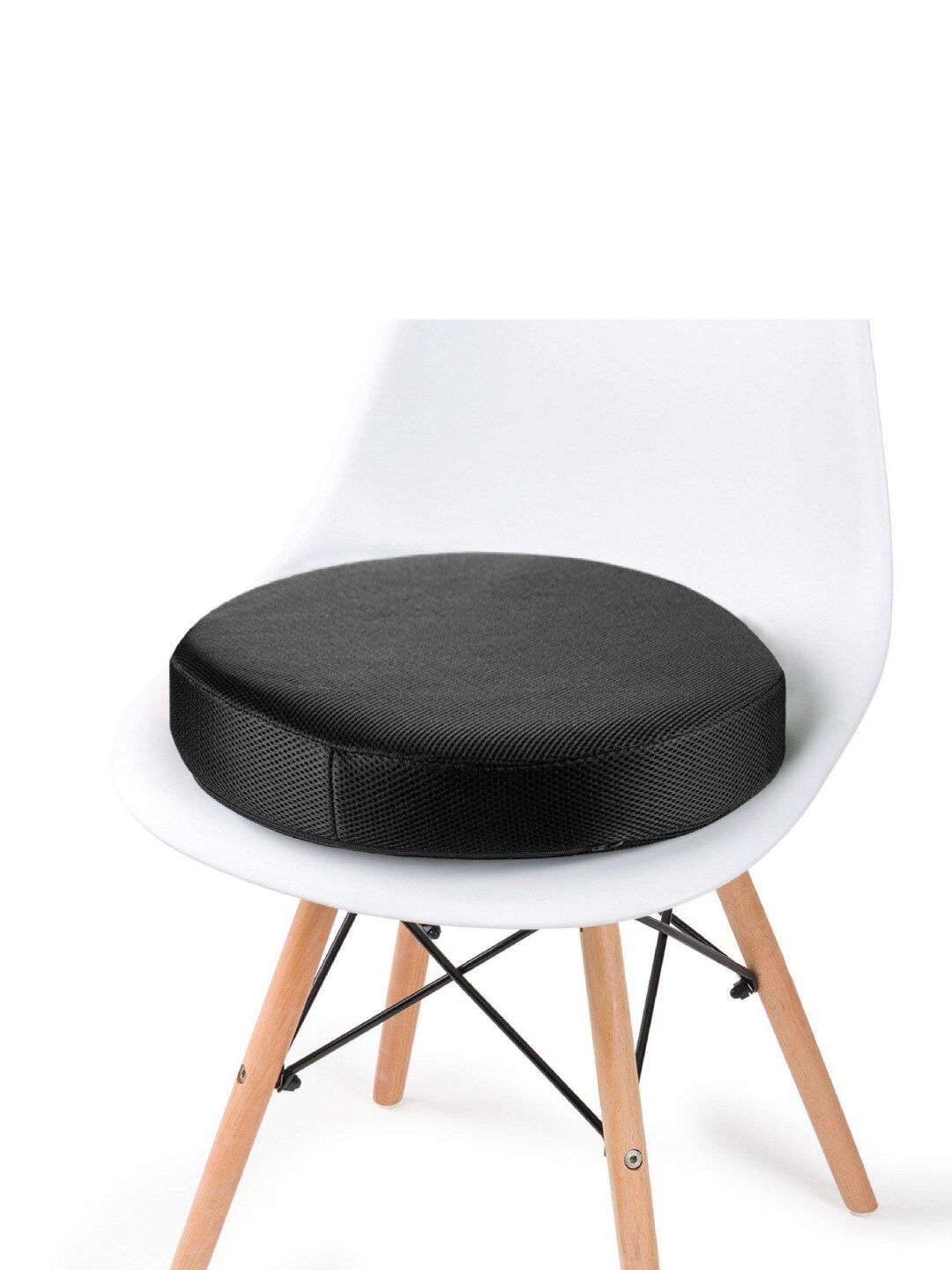 The White Willow Black Indoor Chair Round Seat Cushion Price in India