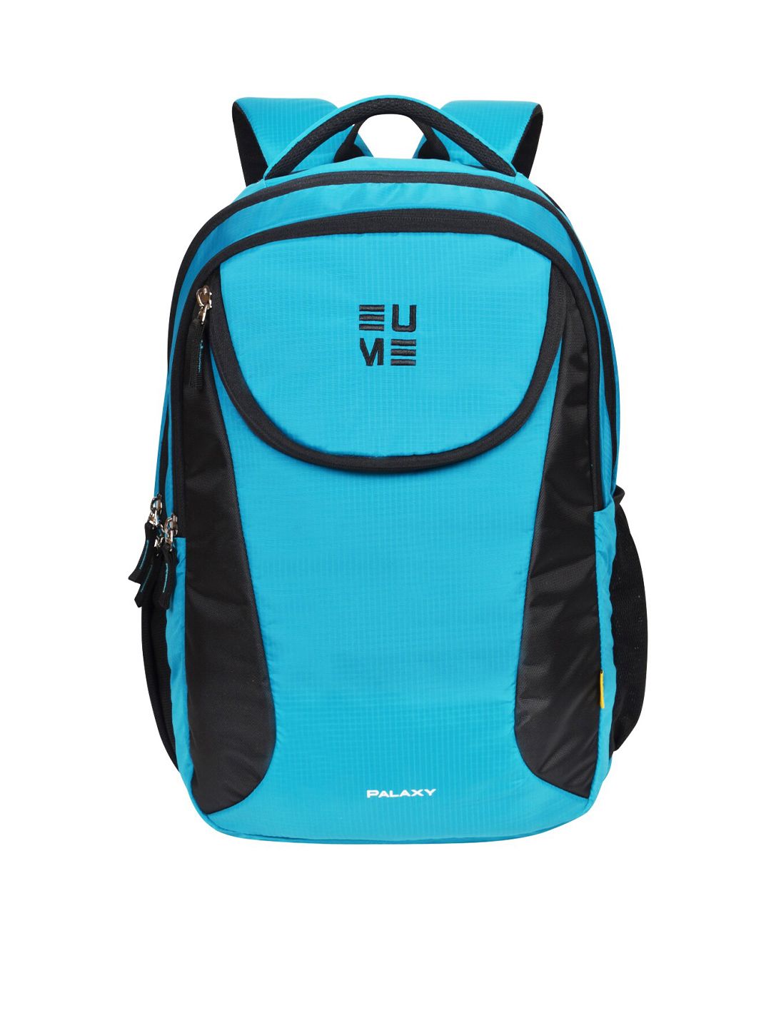 EUME Unisex Blue & Black Solid Backpack Price in India