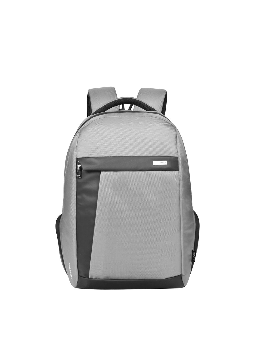 EUME Unisex Grey & Black Backpack Price in India