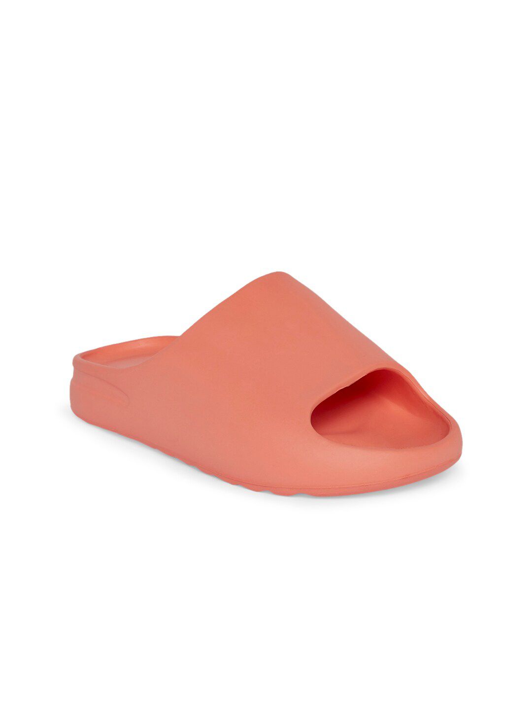 Forever Glam by Pantaloons Women Coral Rubber Sliders Price in India