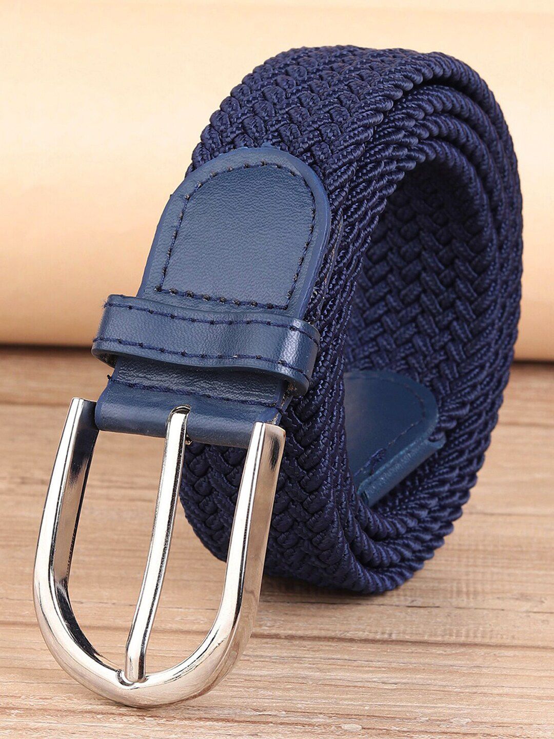 MUTAQINOTI Unisex Blue Braided Belt Price in India