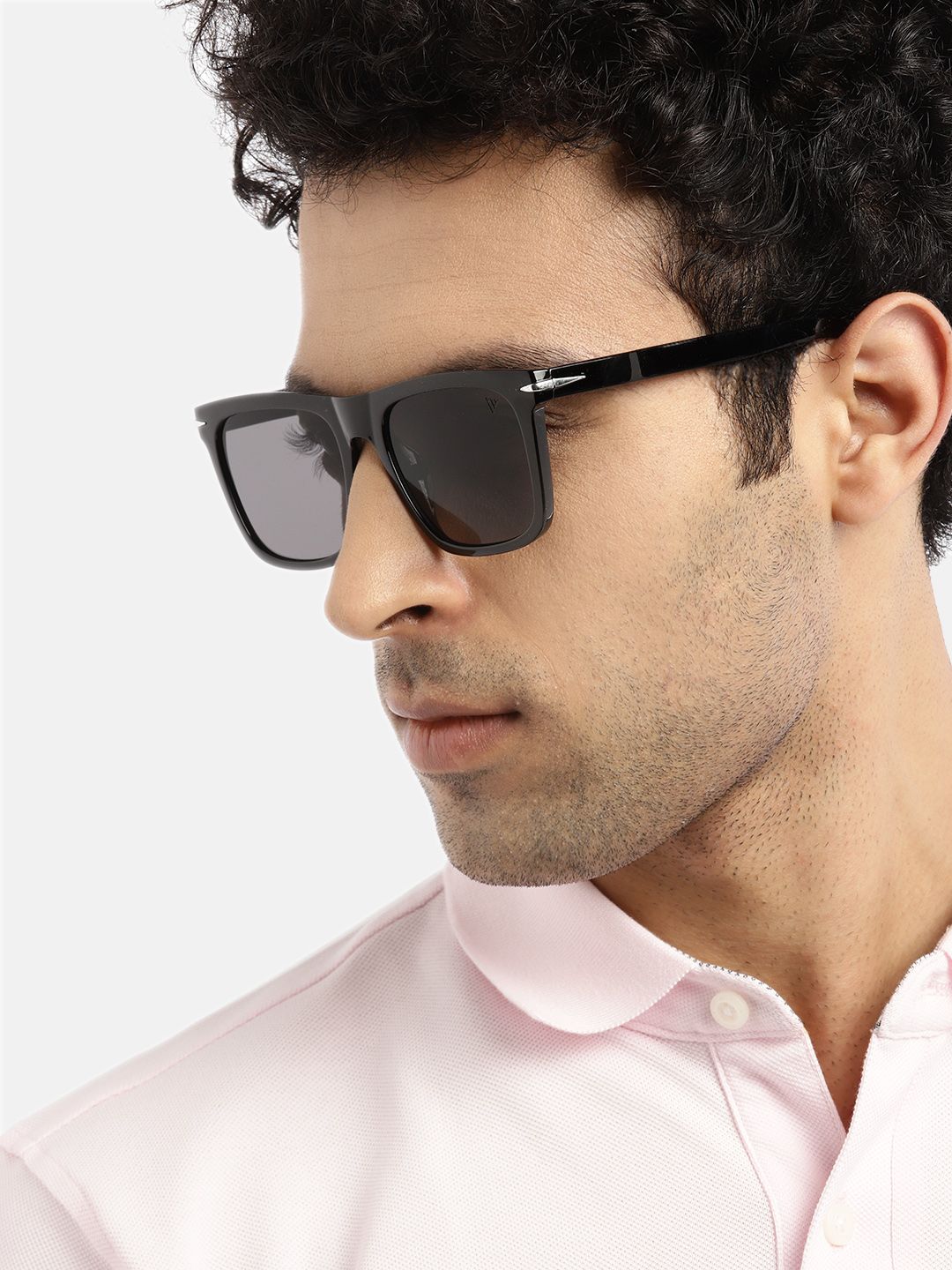 Voyage Unisex Black Lens & Black Wayfarer Sunglasses with UV Protected Lens Price in India