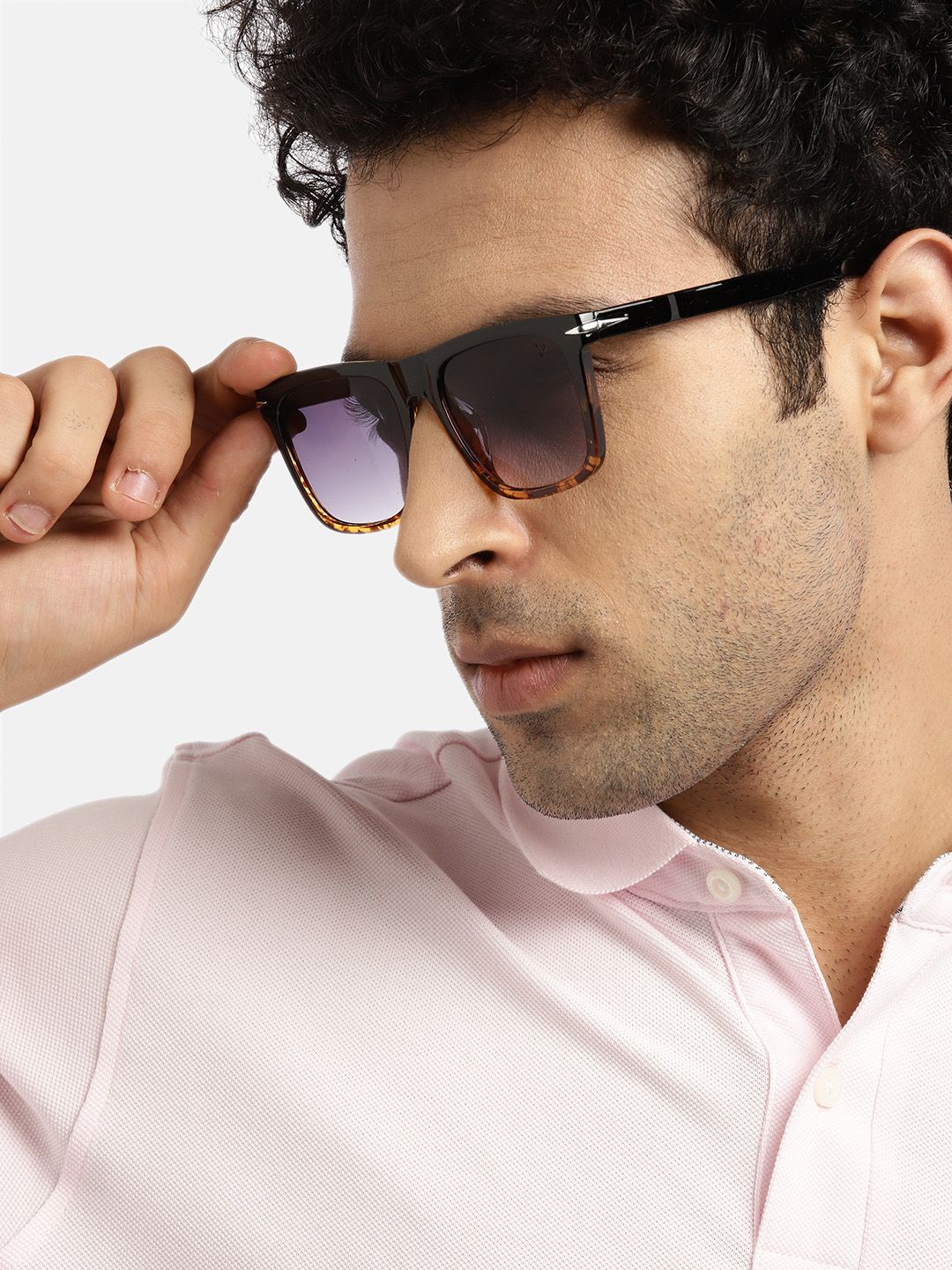 Voyage Unisex Black Lens & Black Wayfarer Sunglasses with UV Protected Lens Price in India