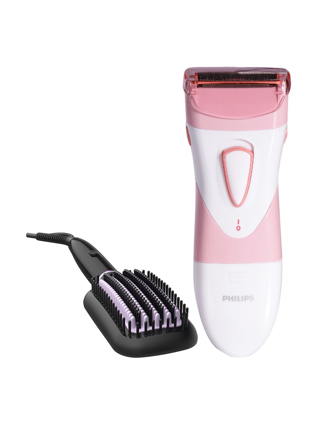 Philips Women Set of HP6306/00 Electric Shaver & BHH880/10 Straightening Brush Price in India