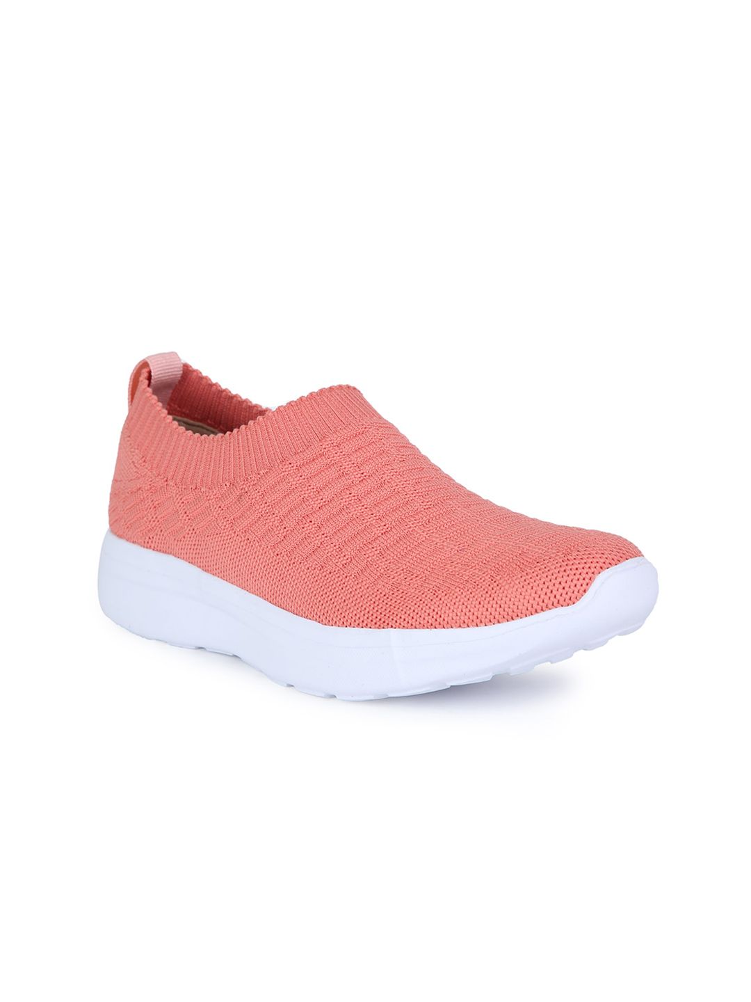 Ganuchi Women Pink Woven Design Slip-On Sneakers Price in India