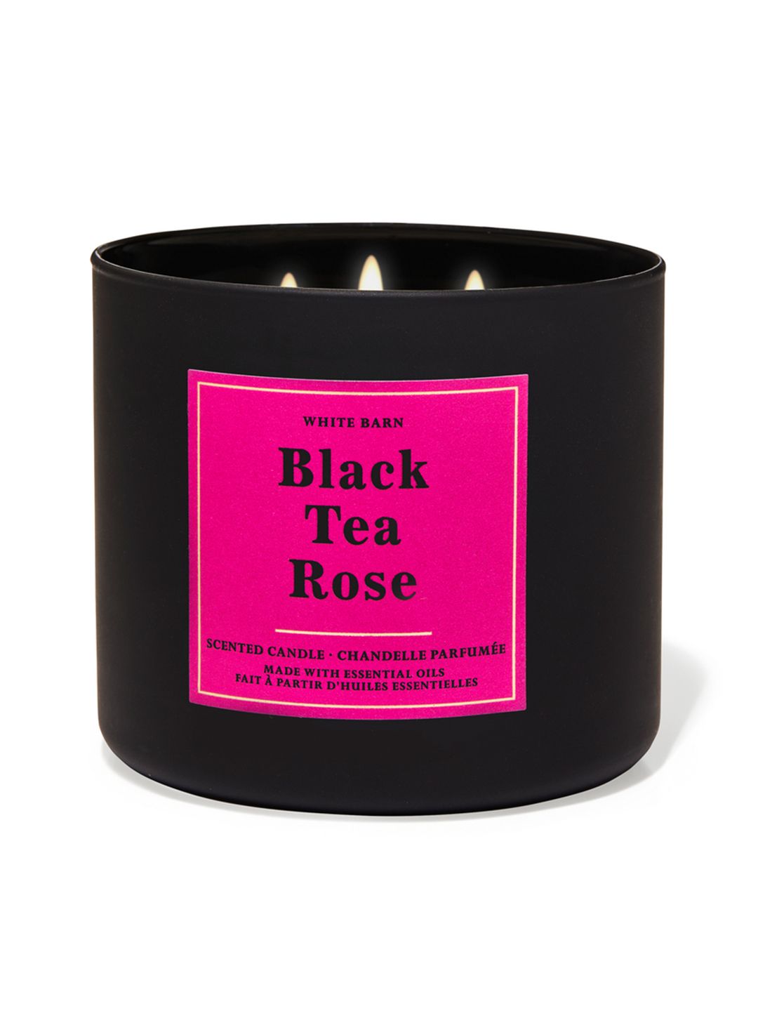 Bath & Body Works White Barn Black Tea Rose 3-Wick Scented Candle - 411 g Price in India
