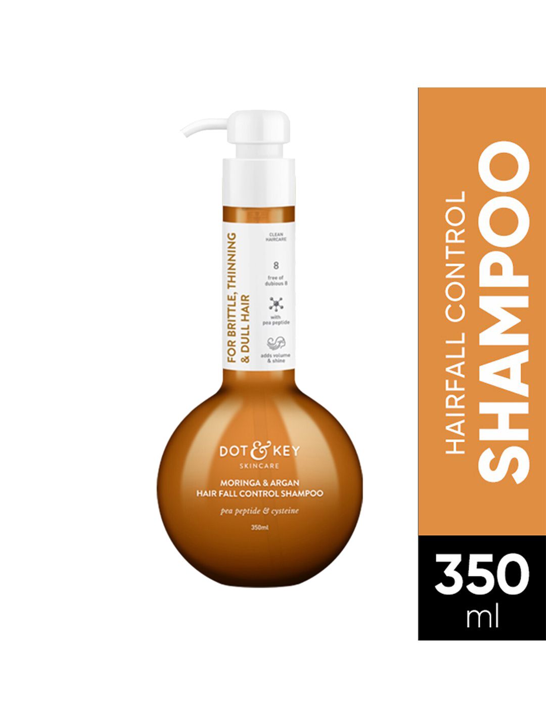 DOT & KEY Argan Oil Hairfall Control Shampoo with Moringa & Keratin for Dry Hair - 350 ml Price in India
