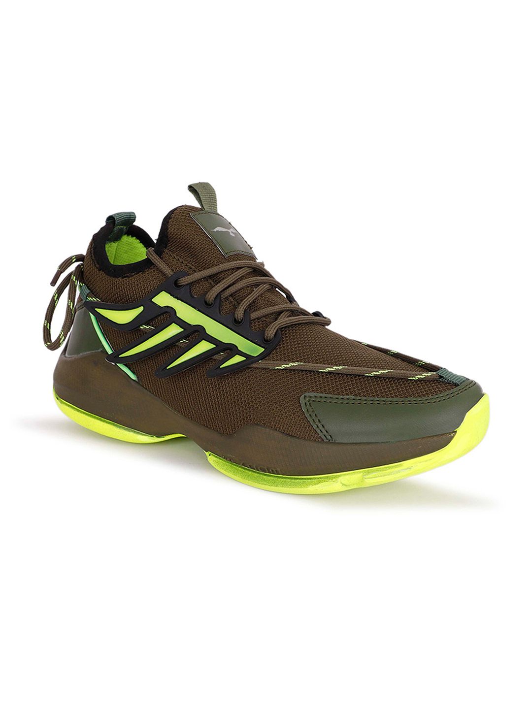 WIN9 Men Brown Mesh Walking Non-Marking Shoes