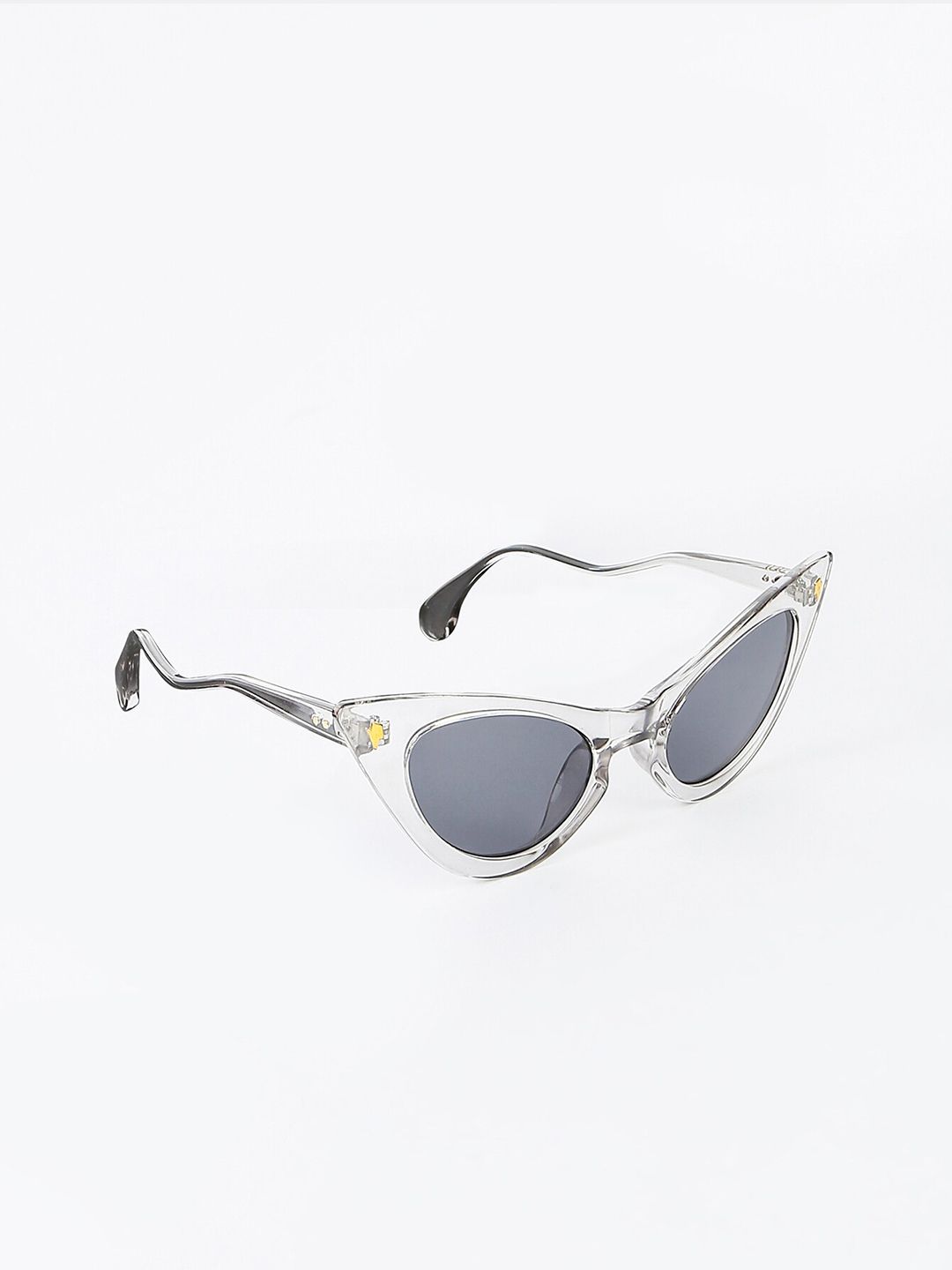 20Dresses Women Grey Lens & Transparent Cateye Sunglasses Price in India