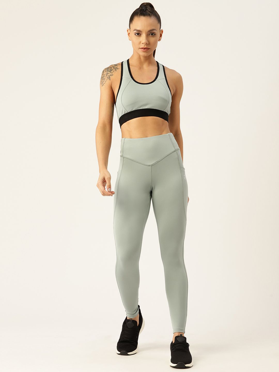 KICA Women Sea Green Top with Leggings