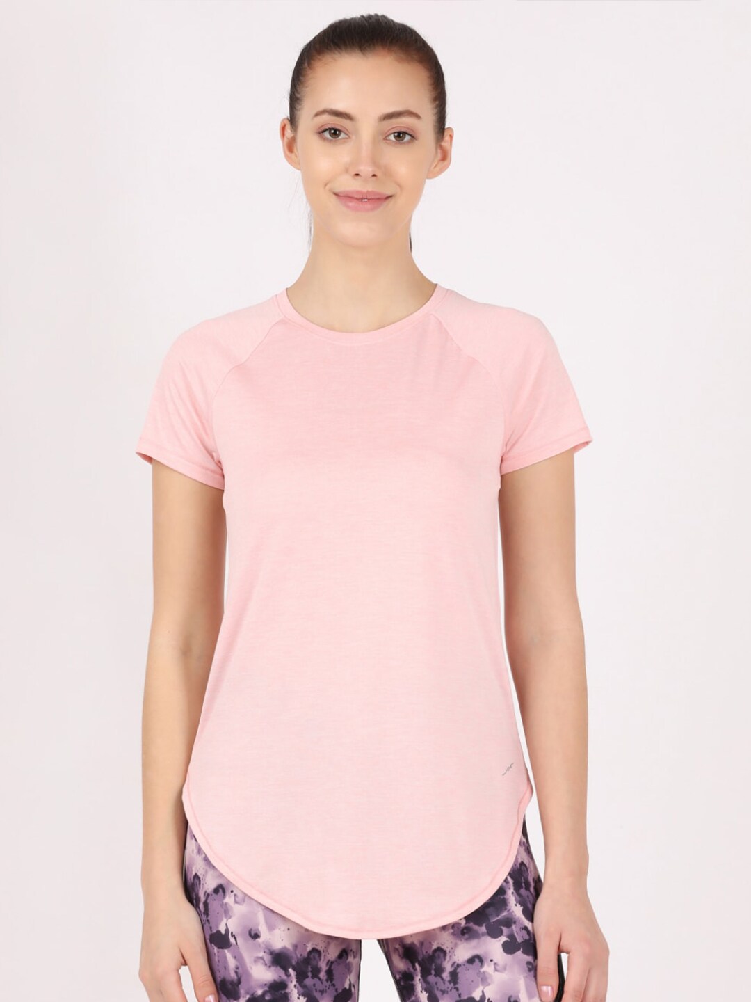 Jockey Women Pink Lounge T-shirt Price in India