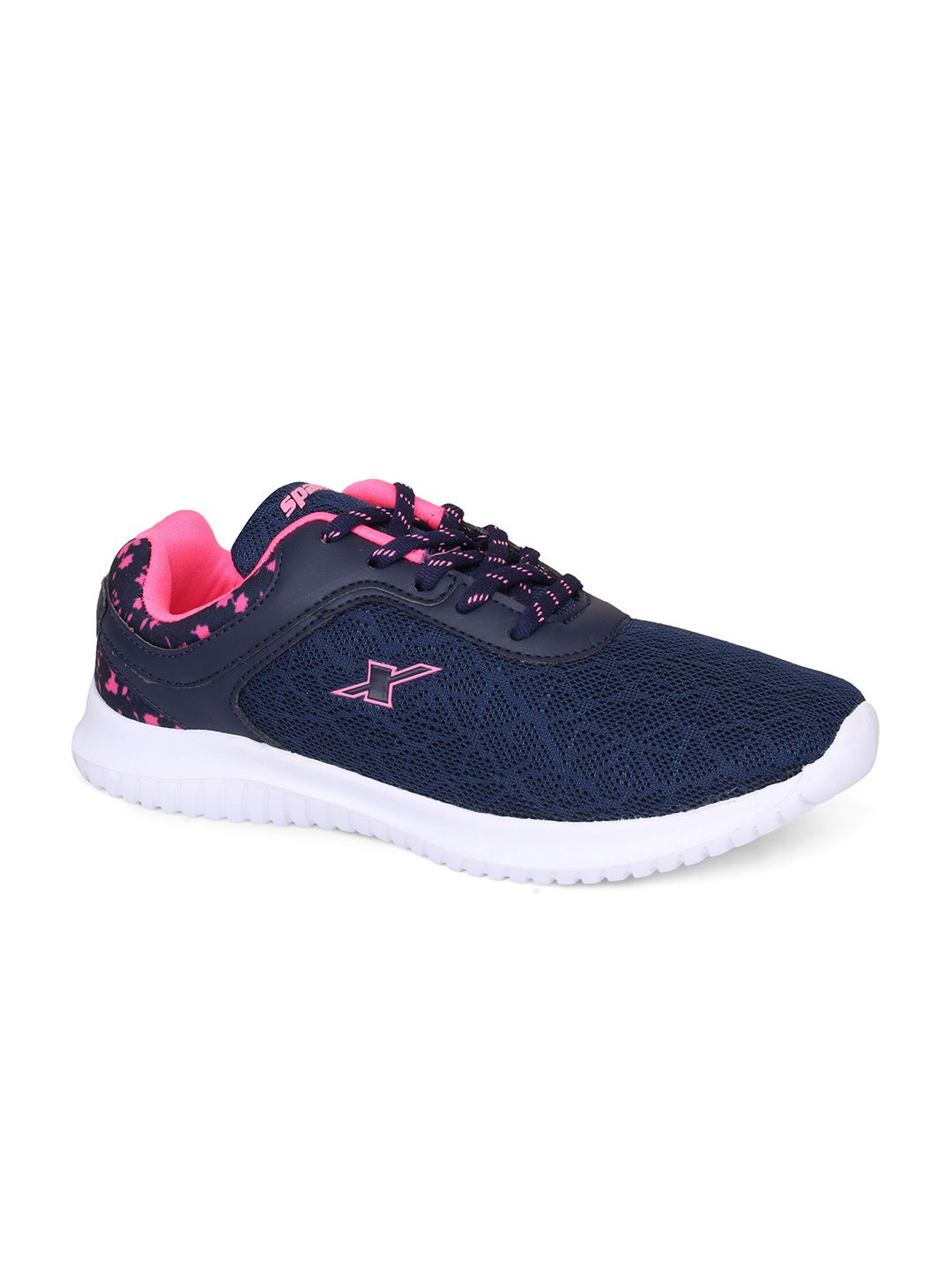 Sparx Women Navy Blue Mesh Running Non-Marking Shoes Price in India