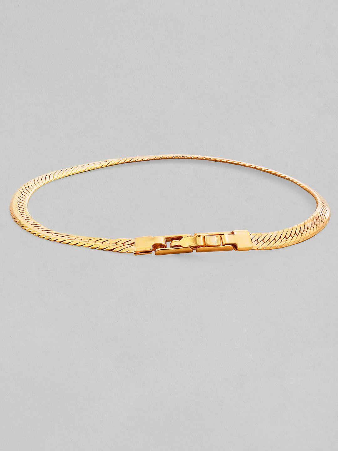 Rubans Voguish Women Gold-Toned Gold-Plated Wraparound Bracelet Price in India