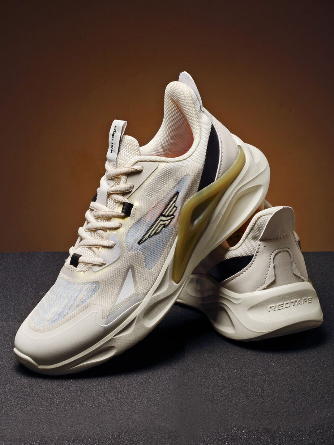 Red Tape Men Beige Walking Shoes