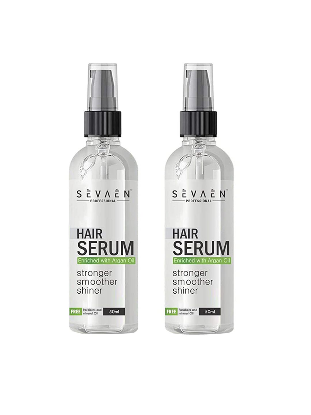 SEVAEN Set of 2 Hair Serums for Silky & Smooth Hair with Almond and Argan Oil - 50ml each Price in India