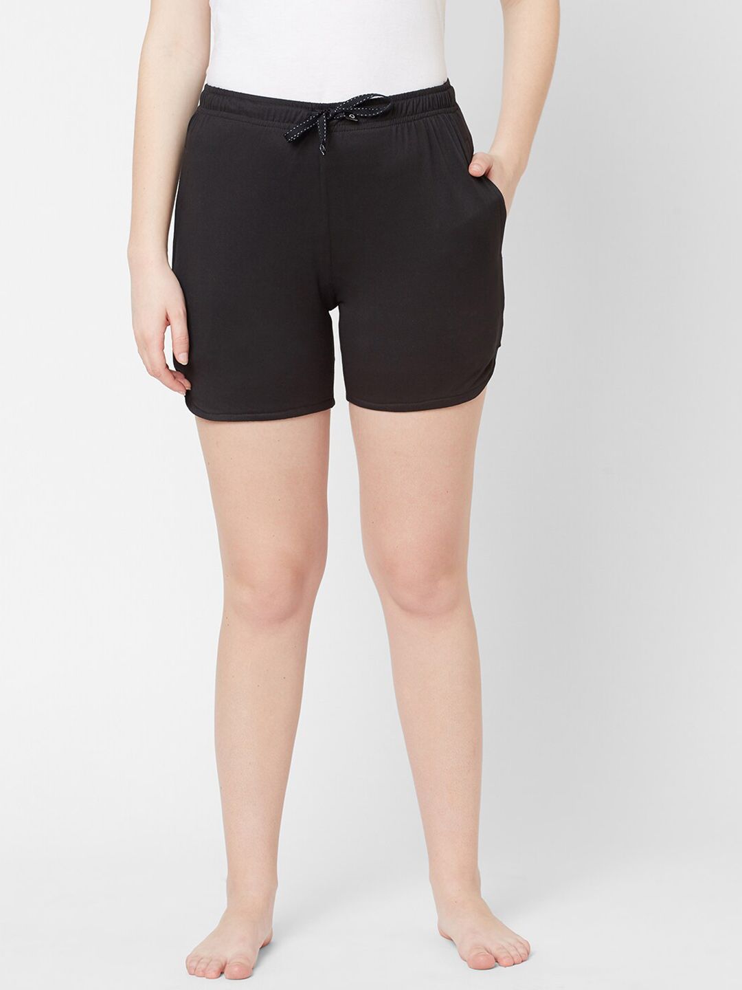 Sweet Dreams Women Black Lounge Shorts Price in India