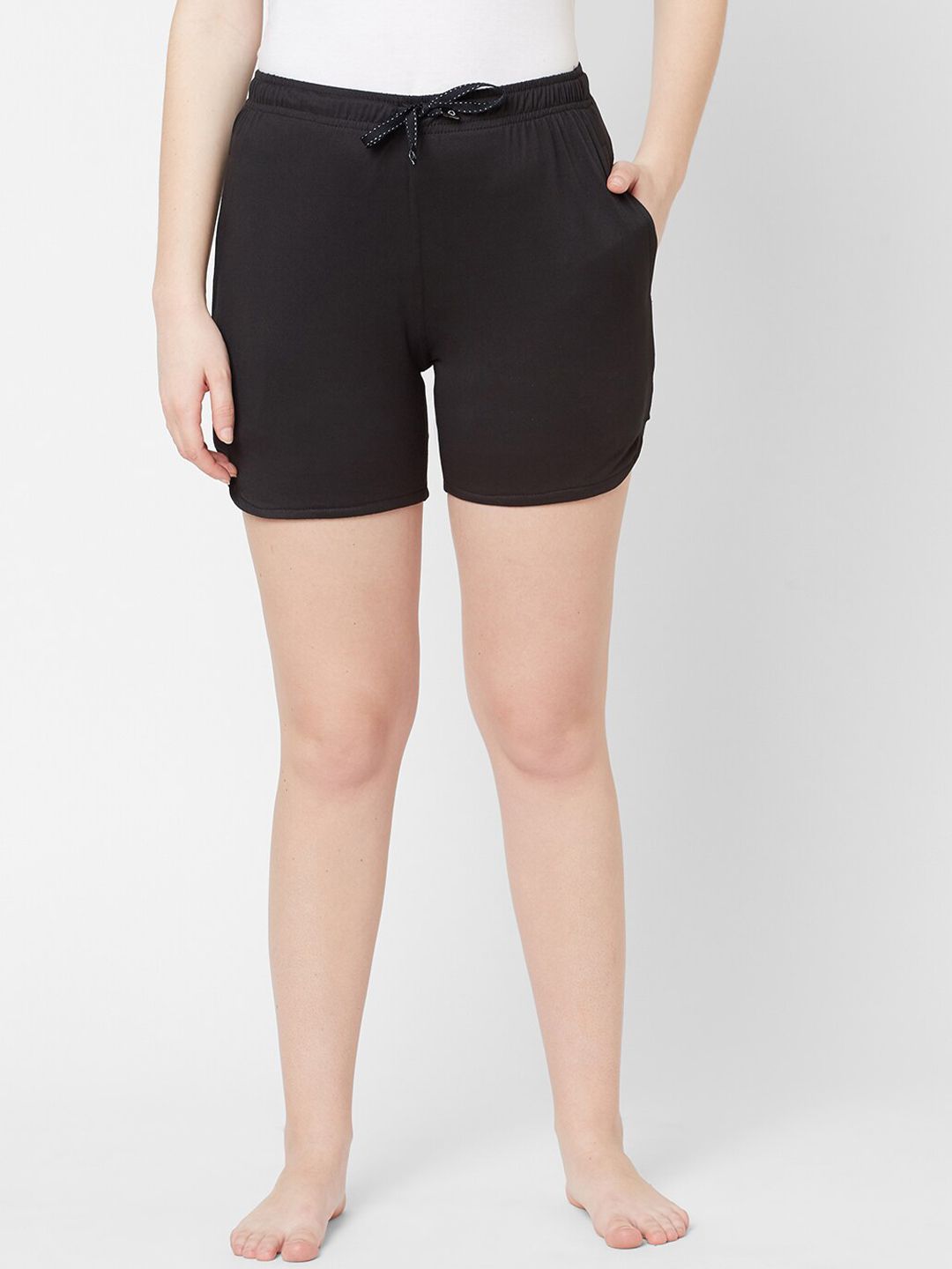 Sweet Dreams Women Black Lounge Shorts Price in India