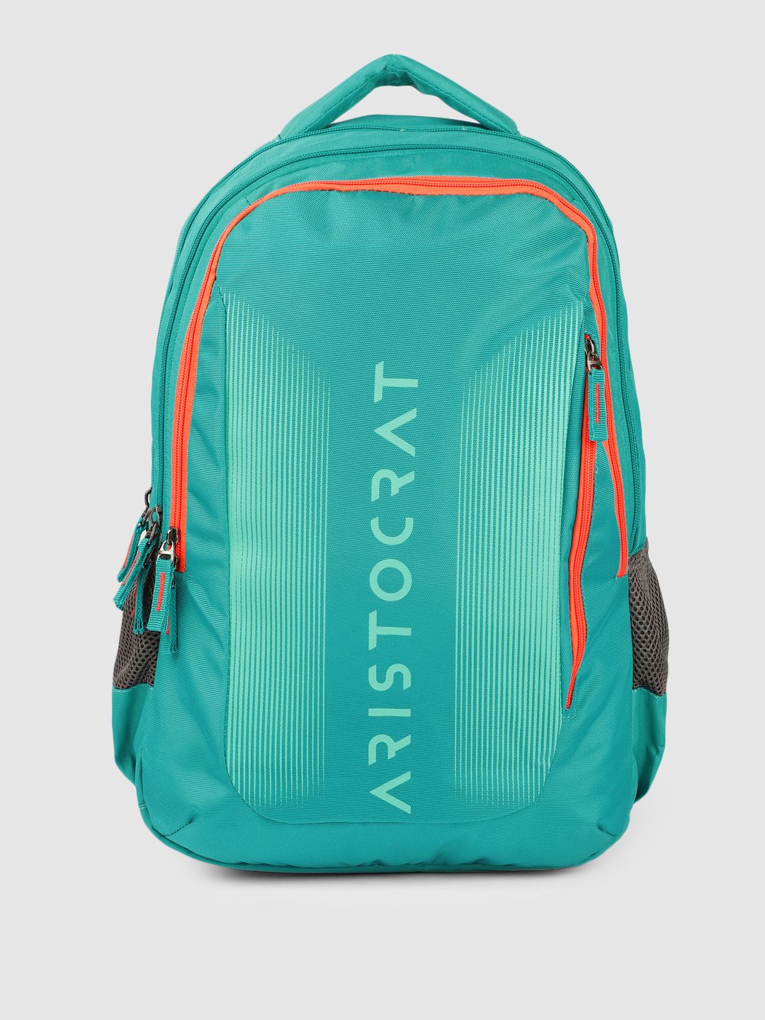 Aristocrat Unisex Teal Blue Brand Logo Backpack Price in India