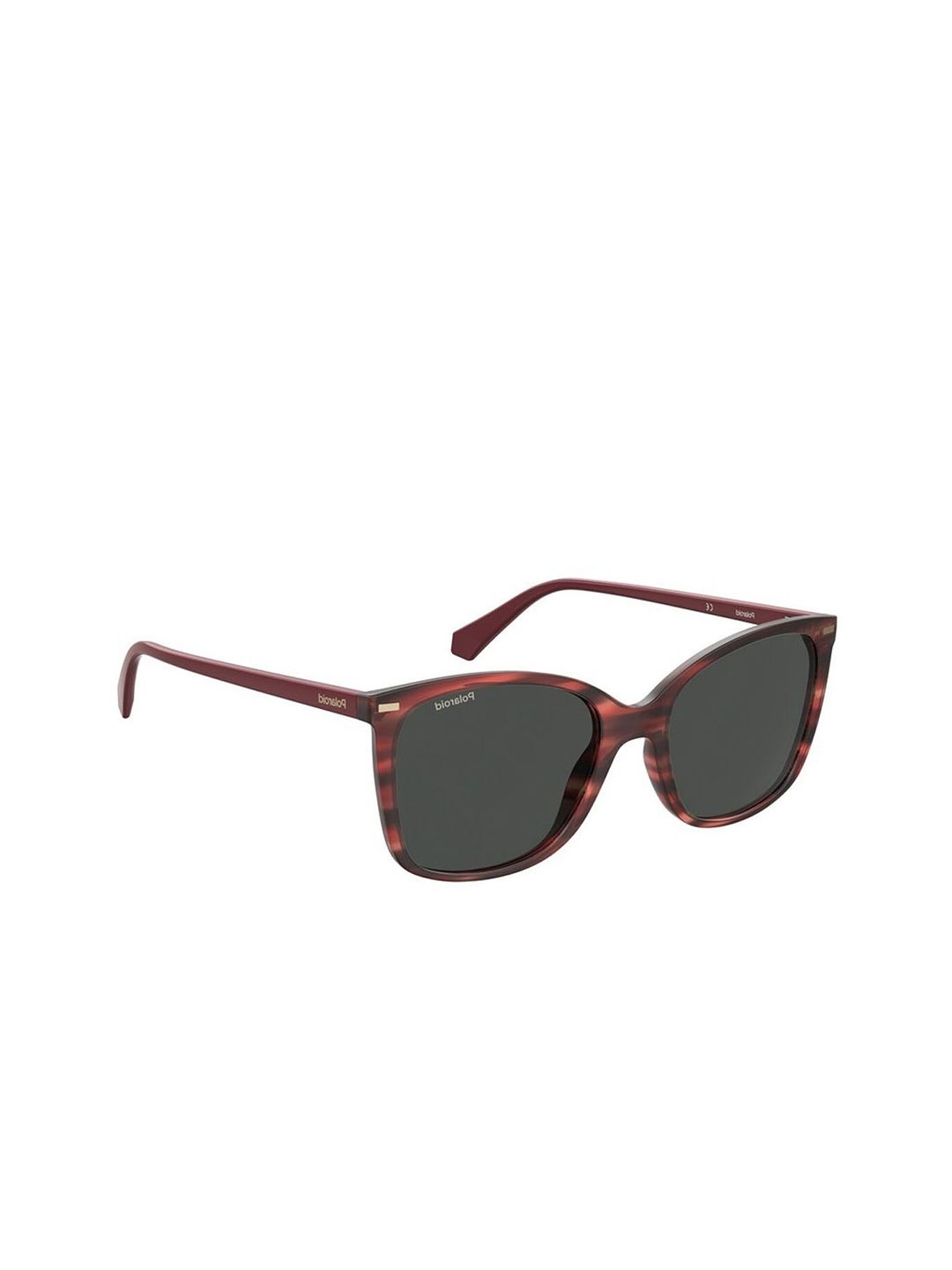 Polaroid Women Grey Rectangle Sunglasses with Polarised and UV Protected Lens PLD_4108 Price in India