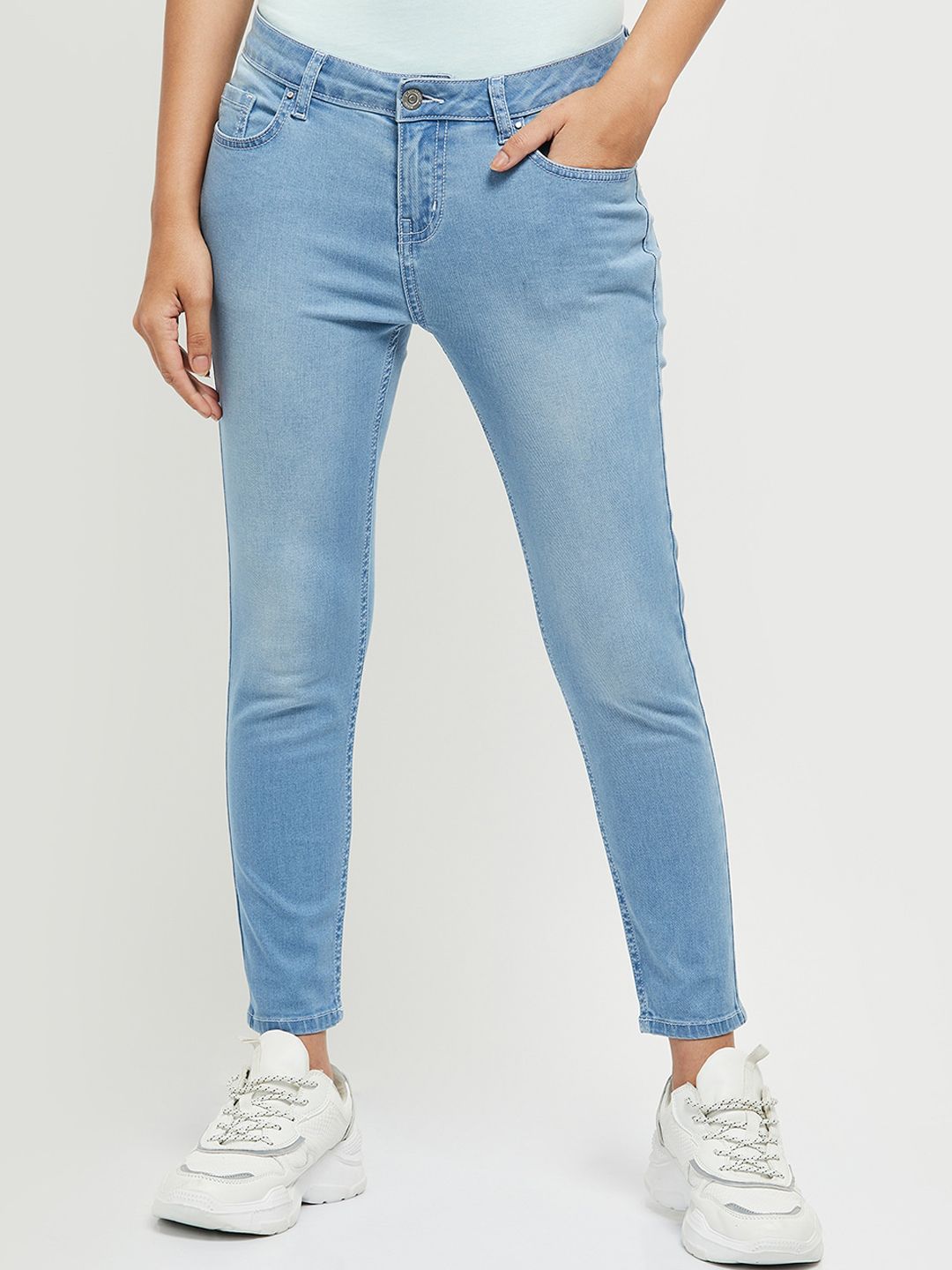 max Women Blue Jeans Price in India