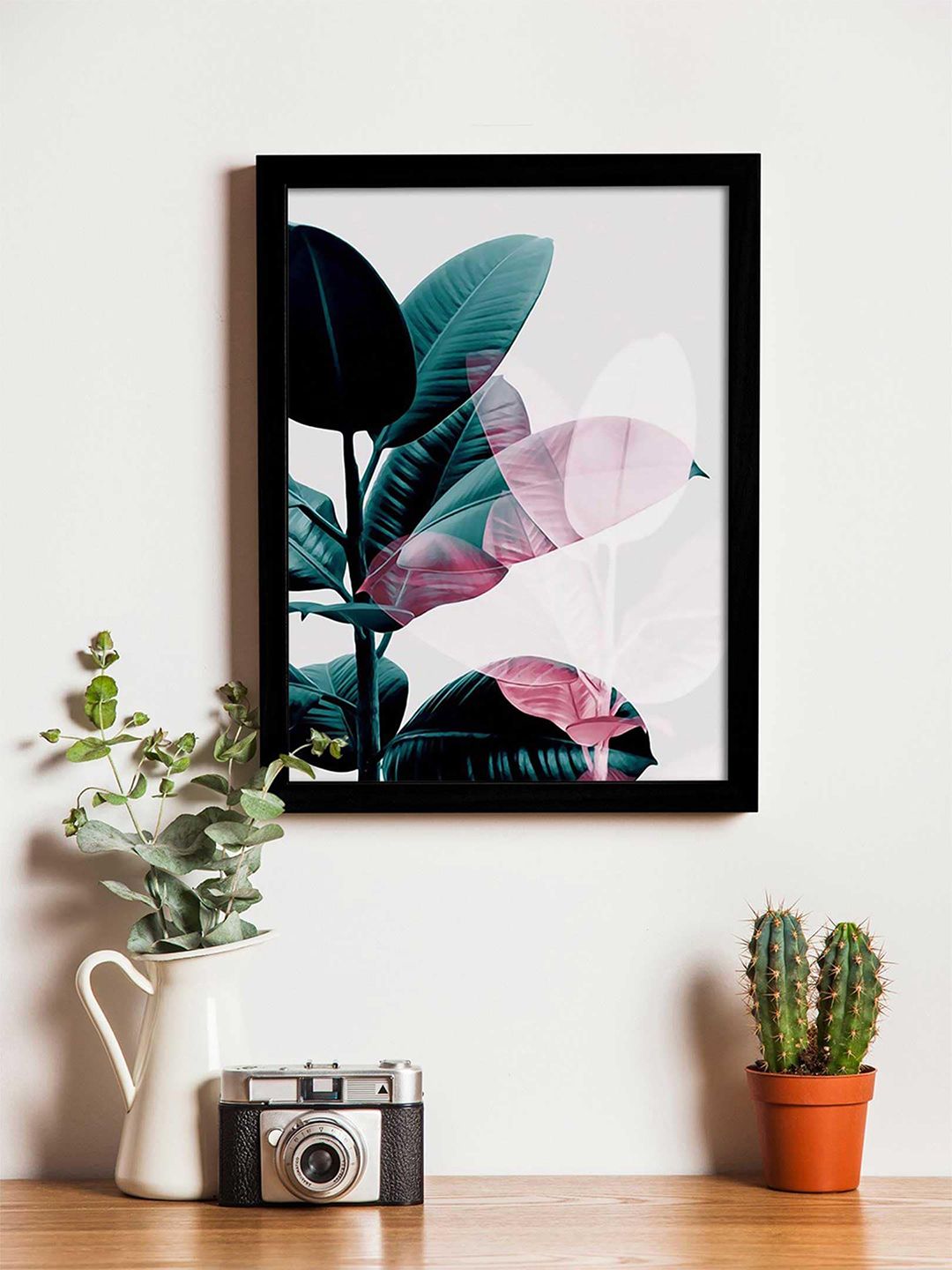 Art Street Black & Teal Green Printed Framed Individual Wall Art Price in India