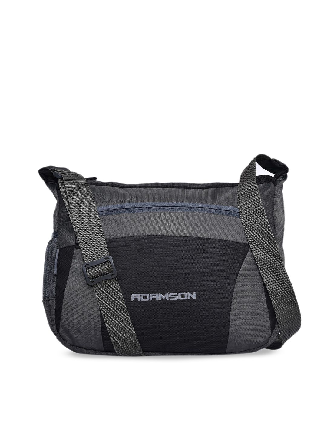 ADAMSON Grey Structured Sling Bag Price in India
