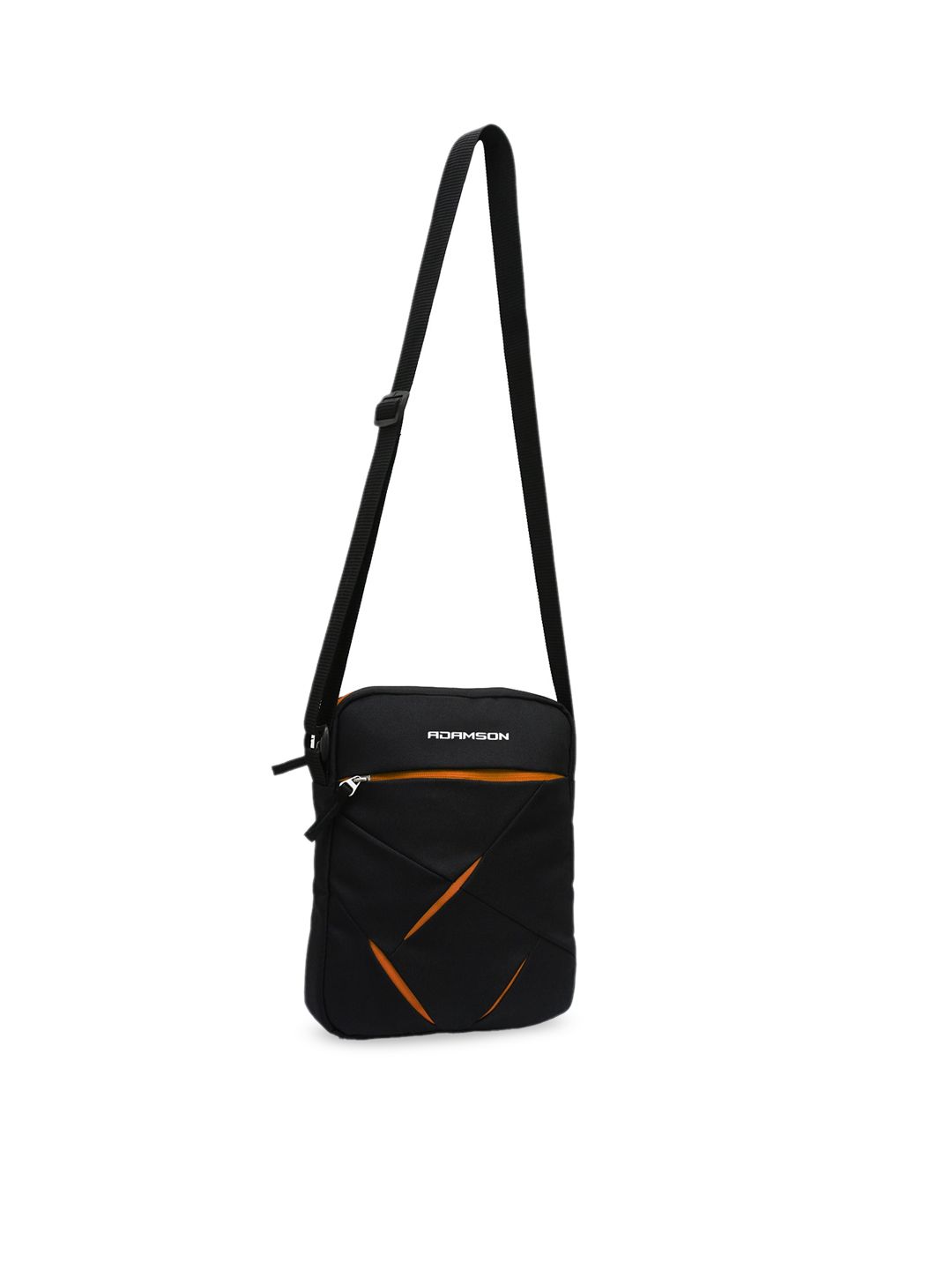 ADAMSON Orange Structured Sling Bag with Cut Work Price in India