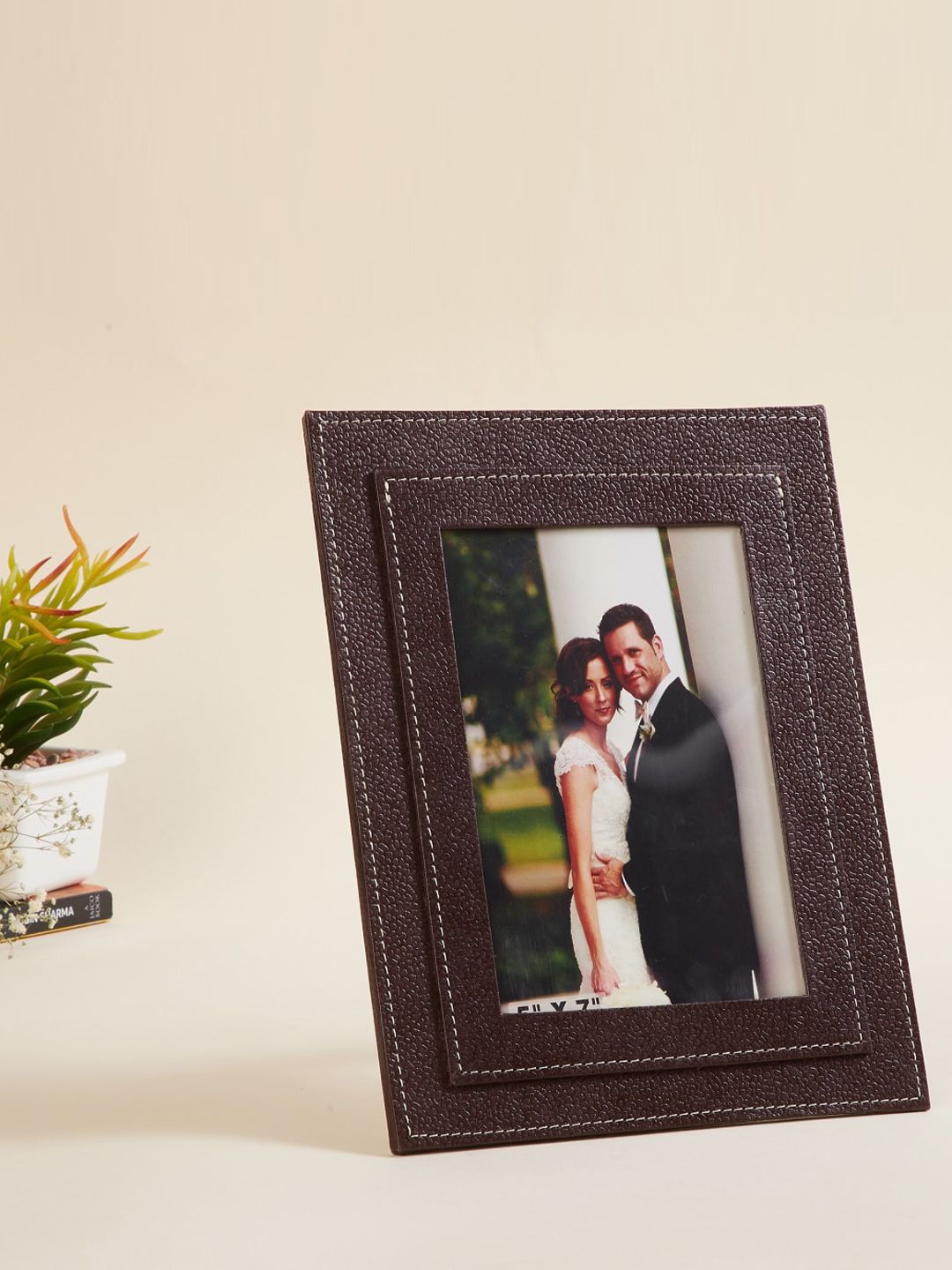 Home Centre Brown Orion Detroit Textured Photo Frame Price in India