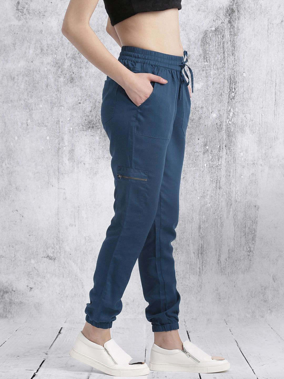 Roadster Women Blue Joggers Price in India