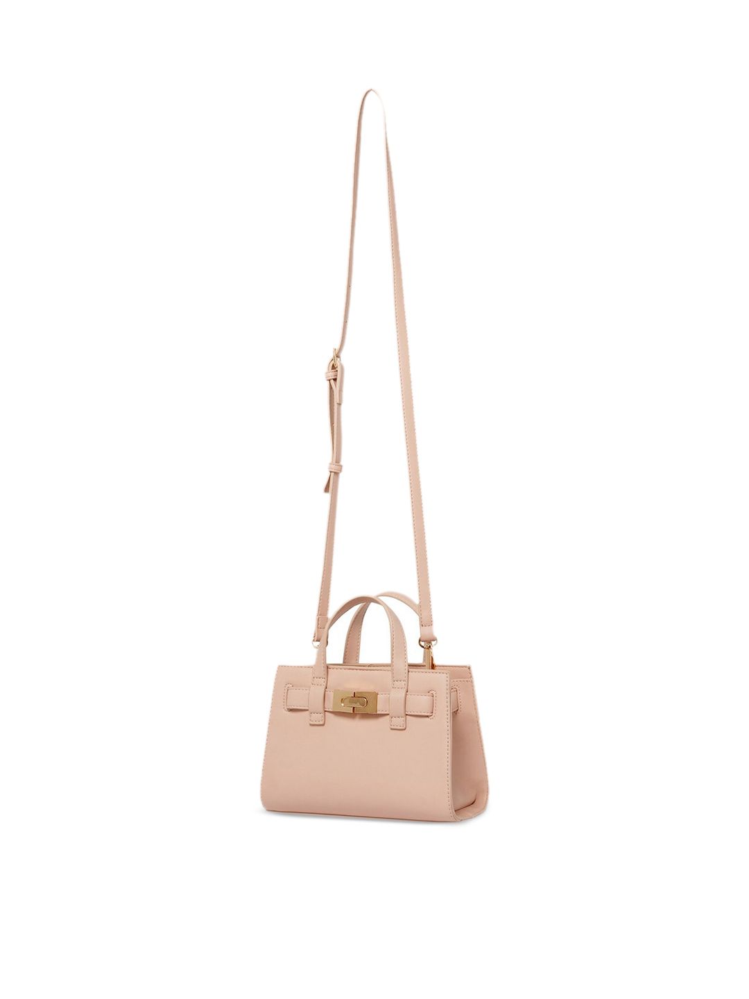 Forever New Pink PU Structured Sling Bag Price in India