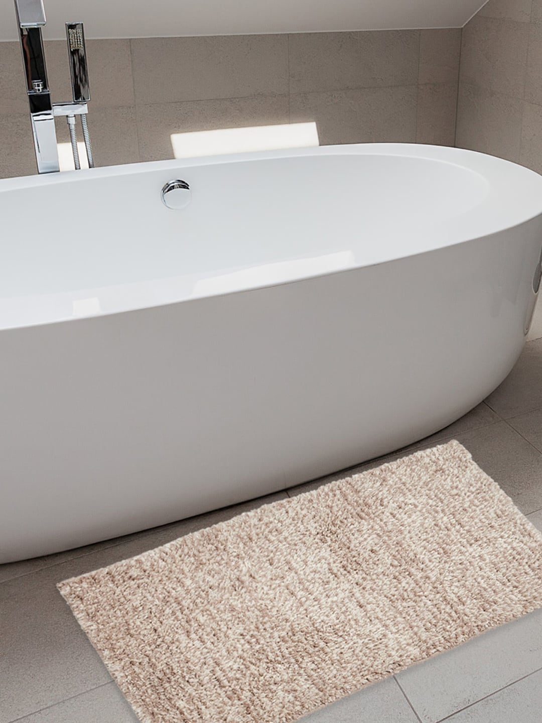 Home Centre Beige Textured Anti-Skid Bath Mat Price in India
