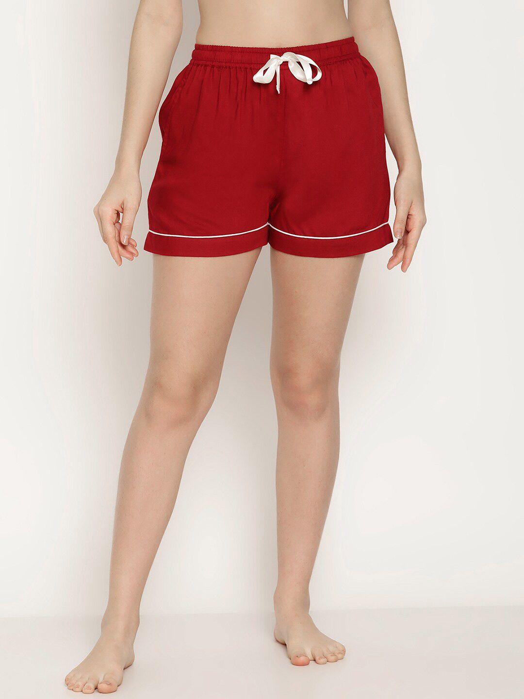 COASTLAND Women Red Lounge Shorts Price in India