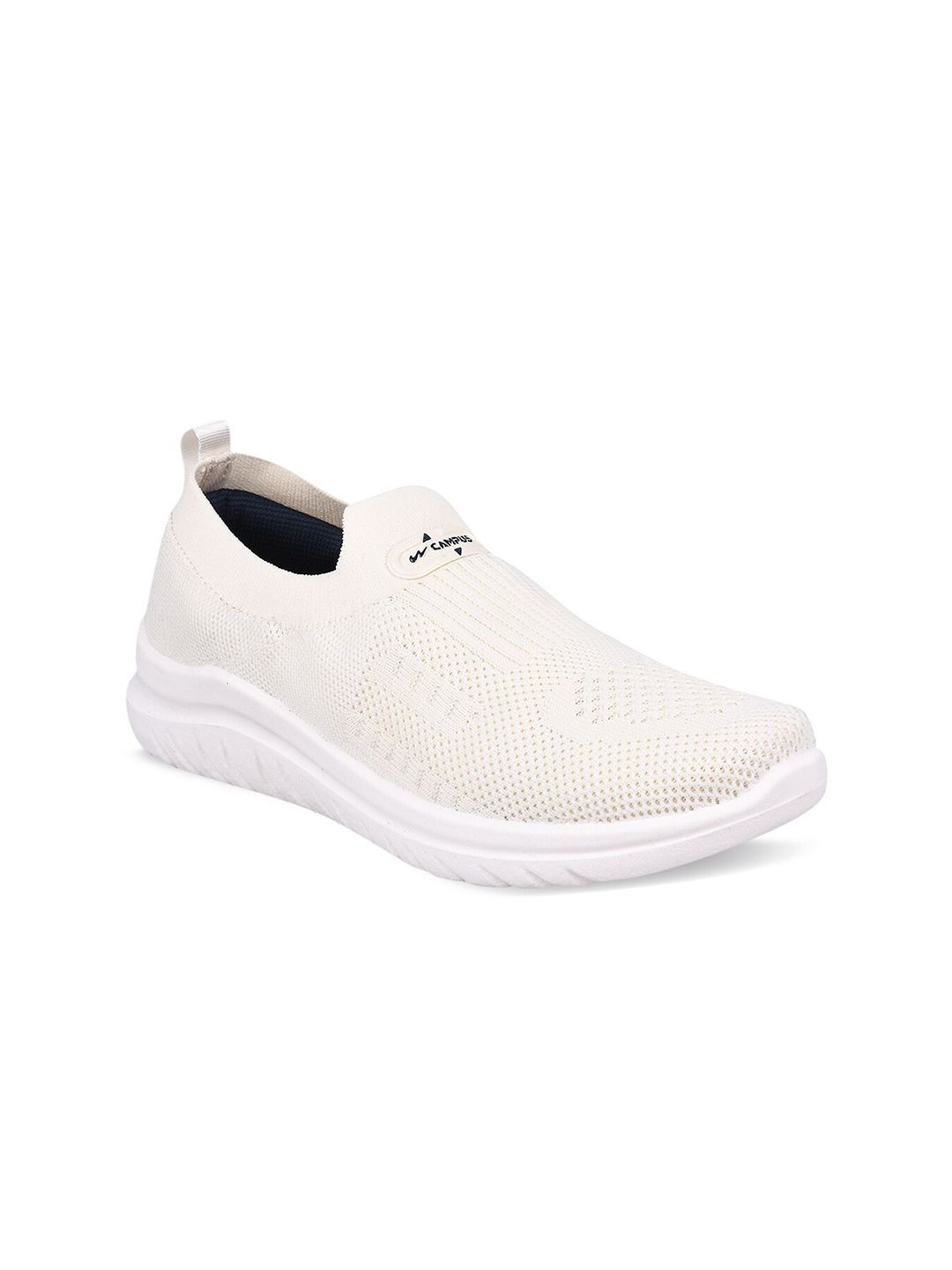 Campus Women Off White Mesh Walking Shoes Price in India