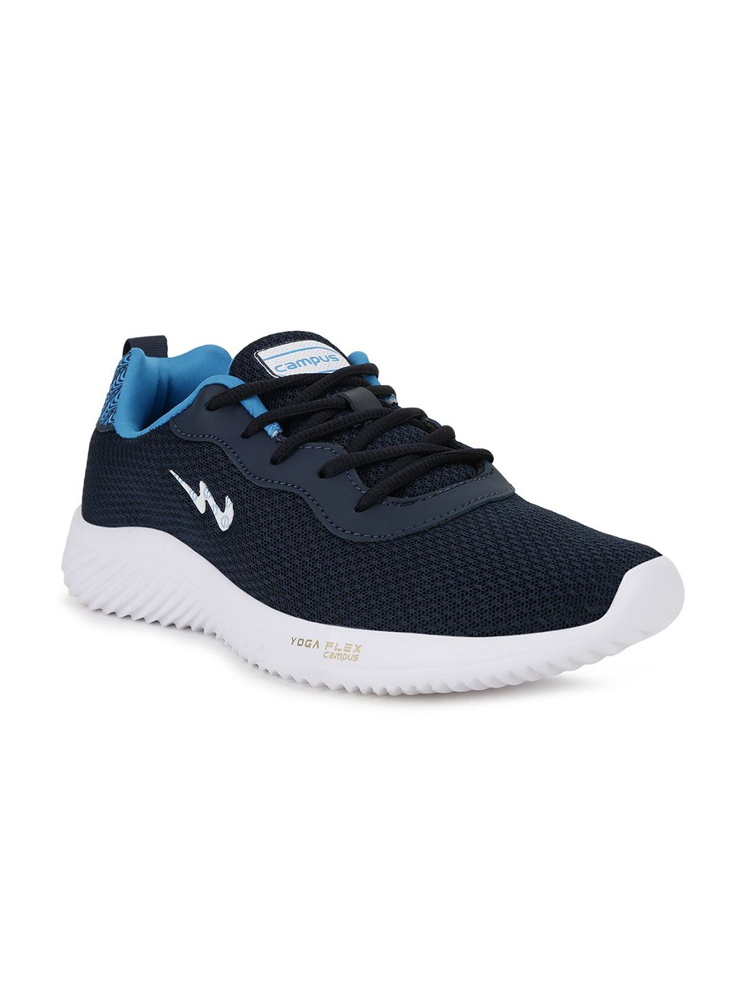 Campus Women Navy Blue Mesh Running Sports Shoes Price in India