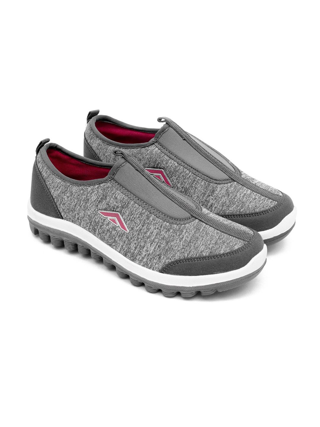 ASIAN Women Grey Mesh Running Shoes Price in India