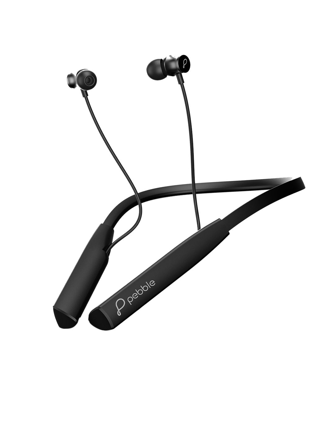 pebble Black Flex Active Bluetooth Neckband with upto 60hr Playtime Price in India