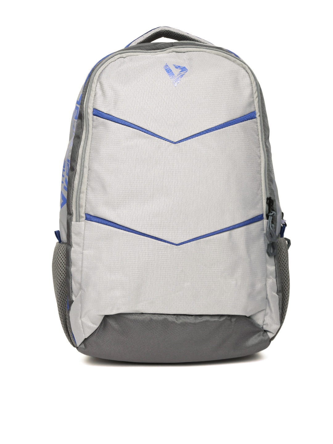 THe VerTicaL Unisex Grey Textured Backpack Price in India