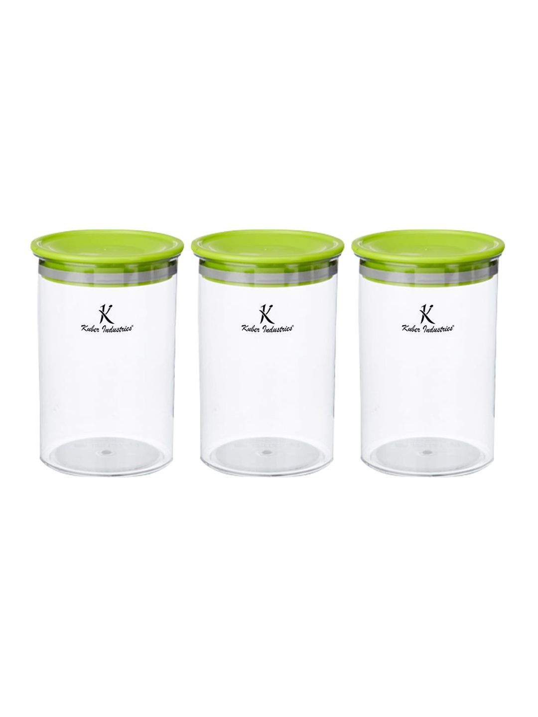 Kuber Industries Set of 3 Airtight Transparent Kitchen Storage Containers 900 ml Price in India