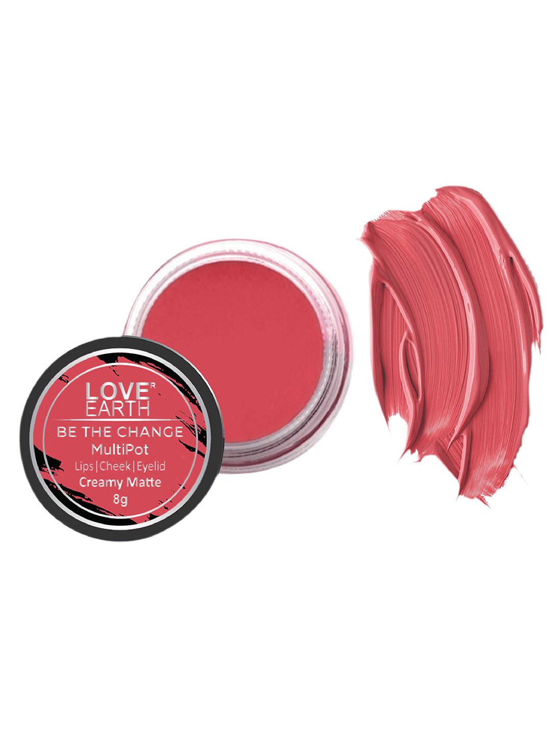 LOVE EARTH Multipot Creamy Matte Lip-Cheek-Eyelid Tint - Be The Change Price in India