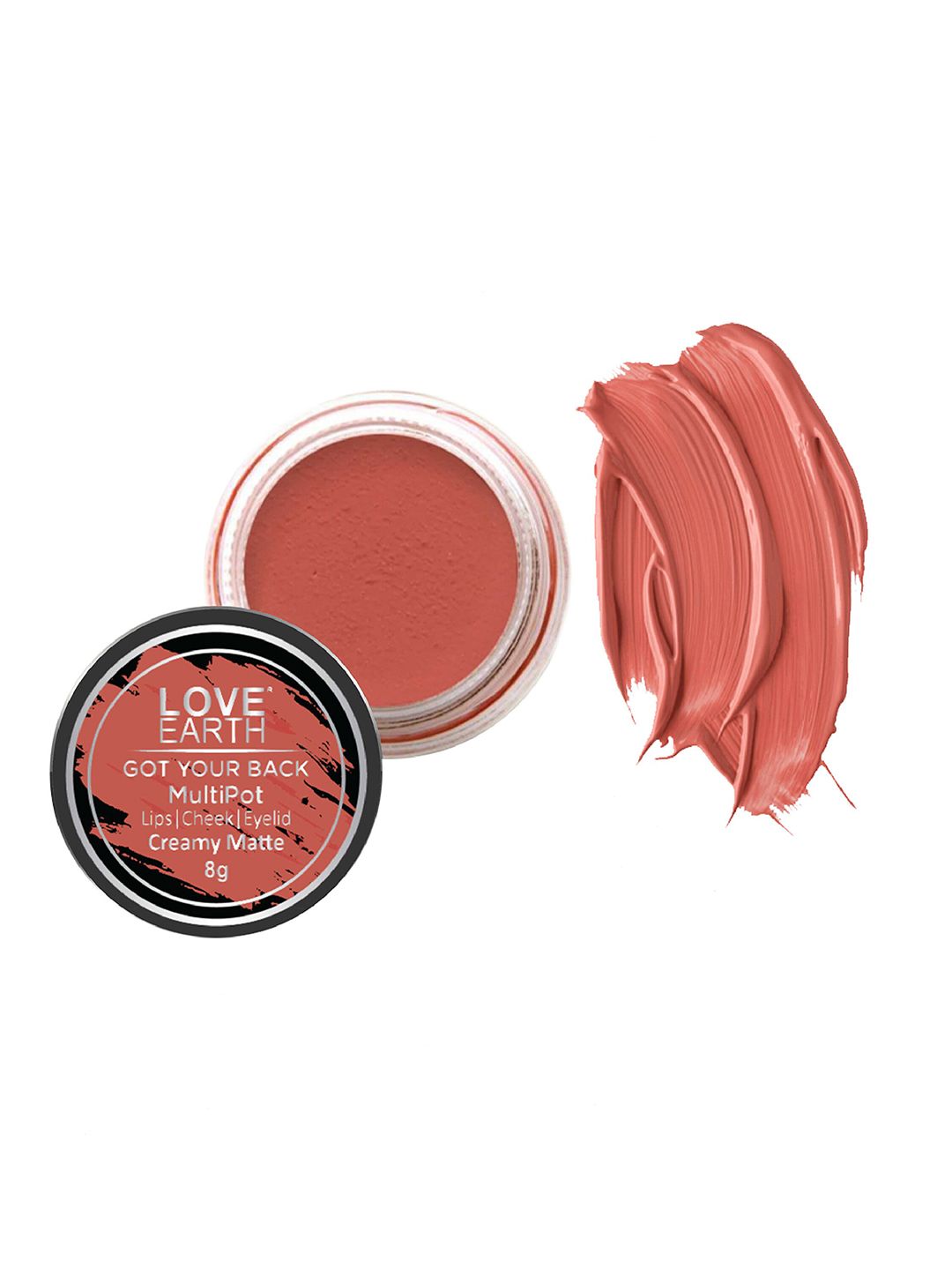 LOVE EARTH Multipot Creamy Matte Lip-Cheek-Eyelid Tint - Got Your Back Price in India