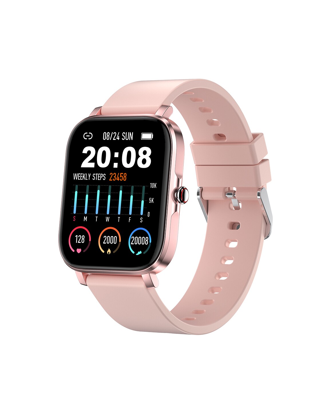 Fire-Boltt Ninja 2 Plus Ultra-Thin Smartwatch - Pink 31BSWAAY Price in India