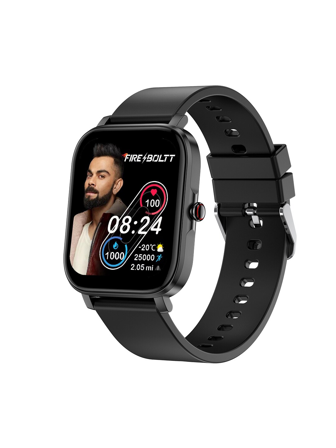 Fire-Boltt Unisex Black Ninja 2 Plus 1.69 Ultra-Thin 9.5mm Smartwatch 31BSWAAY#1 Price in India
