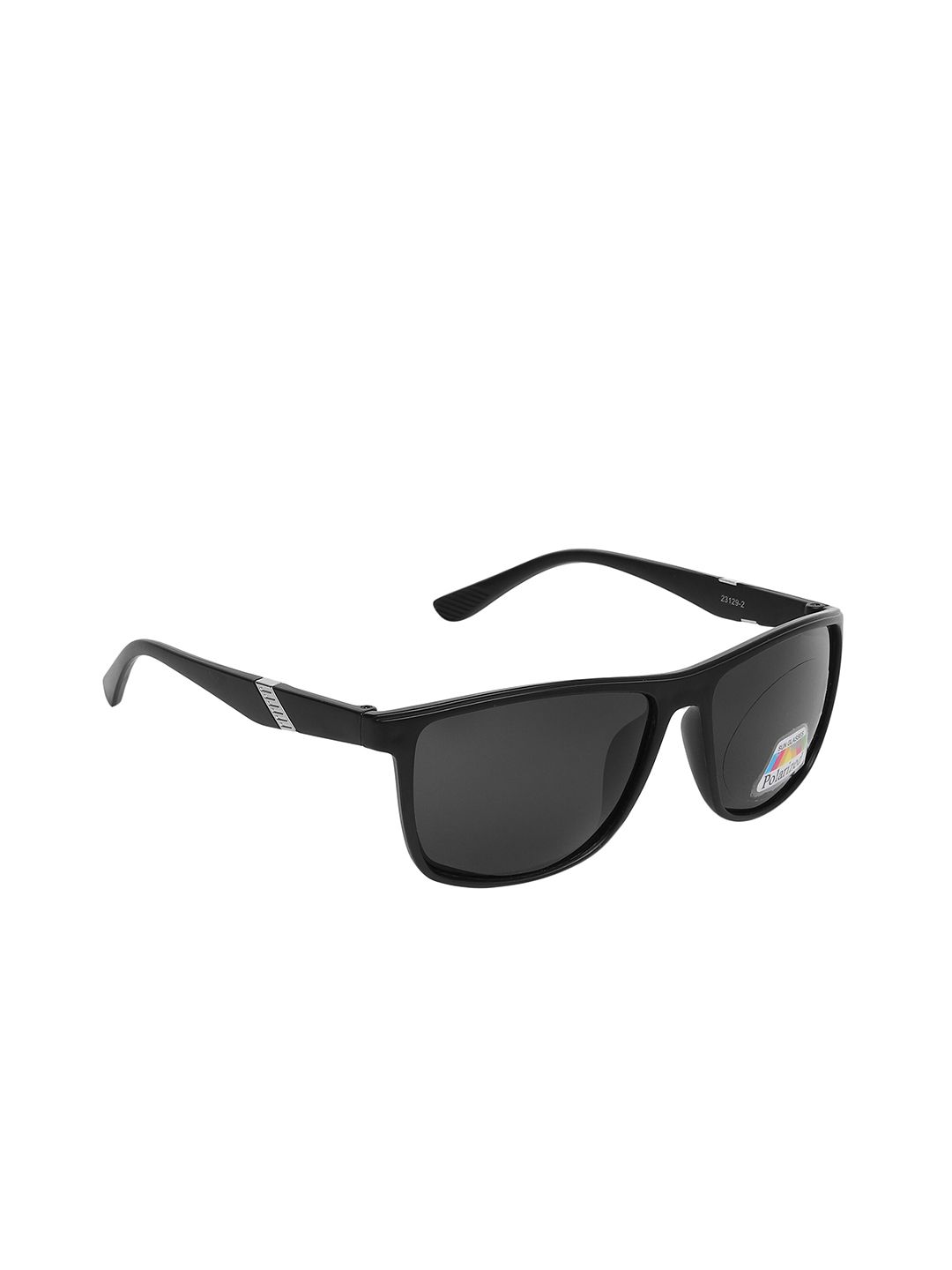 SCAGLIA Unisex Black Lens & Black Square Sunglasses with UV Protected Lens