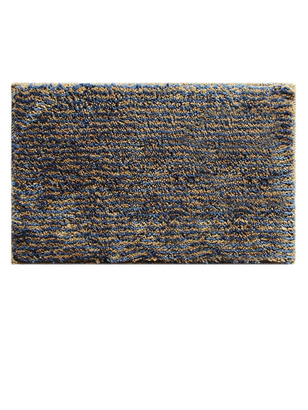 LUXEHOME INTERNATIONAL Blue & Beige 2800 GSM Bath Rug Price in India